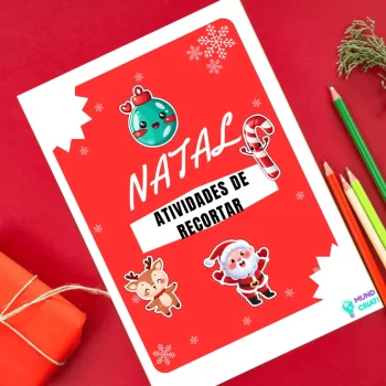 Atividades de Recorte de Natal - Atividades Pedagógicas - Mundo Criativus