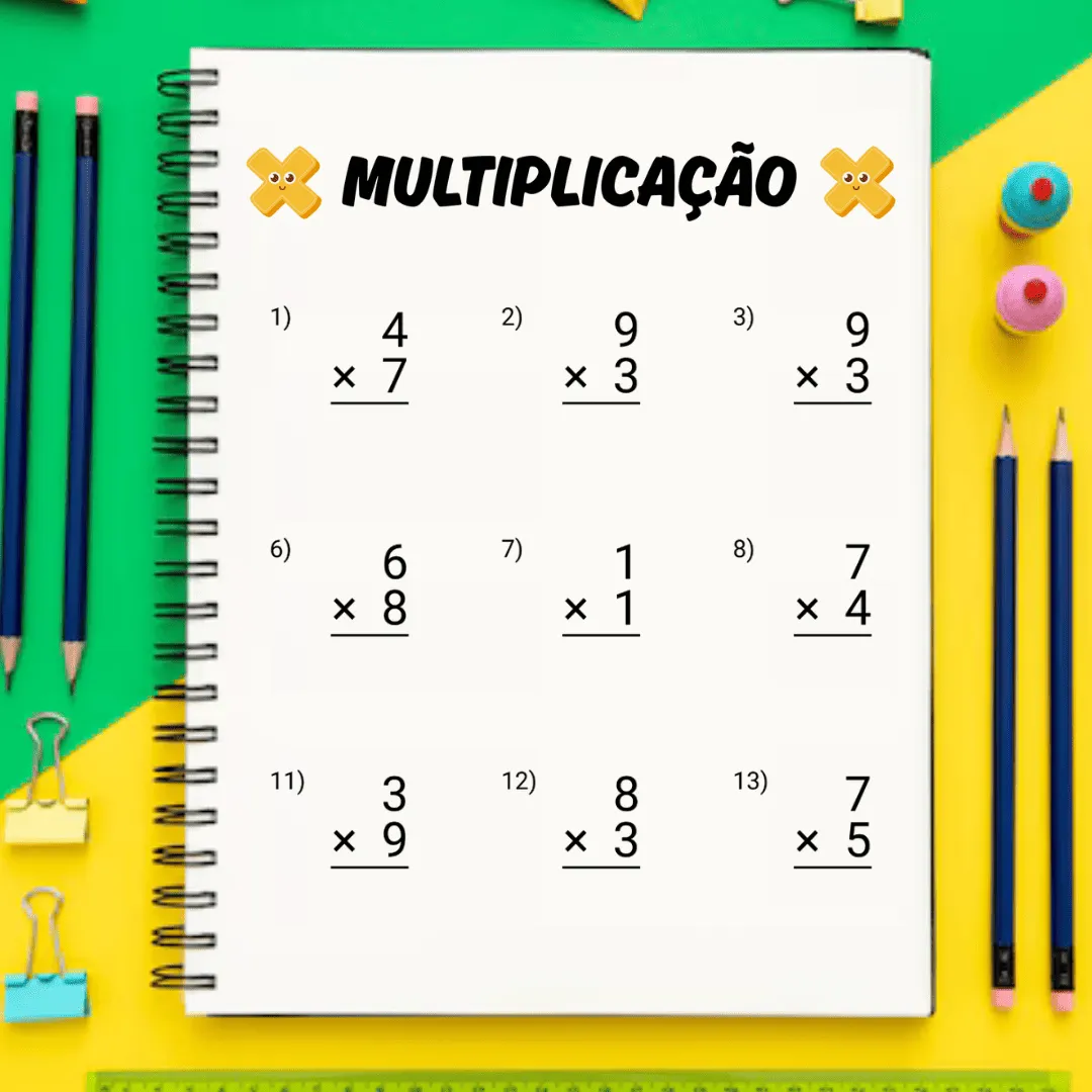 Desafio 100 Dias de Multiplicação - Atividades Pedagógicas - Mundo Criativus Desafio 100 Dias de Multiplicação - Atividades Pedagógicas - Mundo Criativus