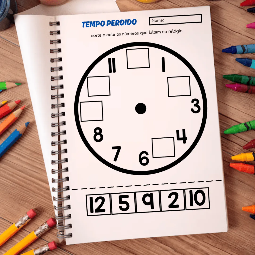 Apostila Aprendendo as Horas - Atividades Pedagógicas - Mundo Criativus Apostila Aprendendo as Horas - Atividades Pedagógicas - Mundo Criativus