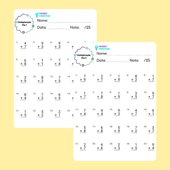 Desafio 100 Dias de Multiplicação - Atividades Pedagógicas - Mundo Criativus