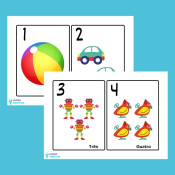 Flashcards dos Números - Atividades Pedagógicas - Mundo Criativus