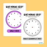 Atividades Horas no Relógio – Atividades Pedagógicas – Mundo Criativus