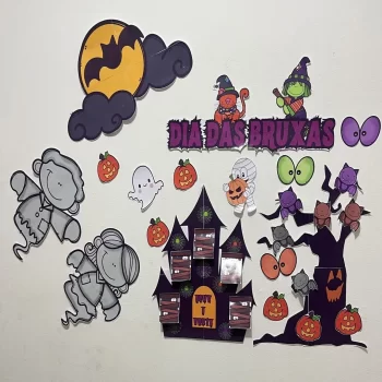 Painel Decorativo de Dia das Bruxas - Mundo Criativus