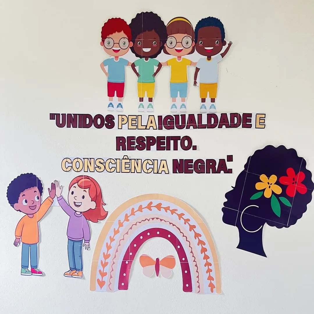 Painel Dia da Consciência Negra- Atividades Pedagógicas - Mundo Criativus Painel Dia da Consciência Negra- Atividades Pedagógicas - Mundo Criativus