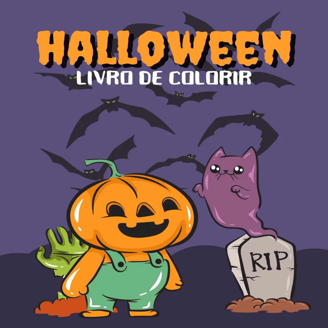 Livro de Colorir de Halloween- Atividades Pedagógicas - Mundo Criativus Livro de Colorir de Halloween - Atividades Pedagógicas - Mundo Criativus