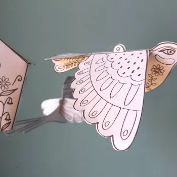 Pássaros 3D para Colorir e Montar - Mundo Criativus