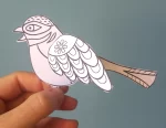 Pássaros 3D para Colorir e Montar – Mundo Criativus
